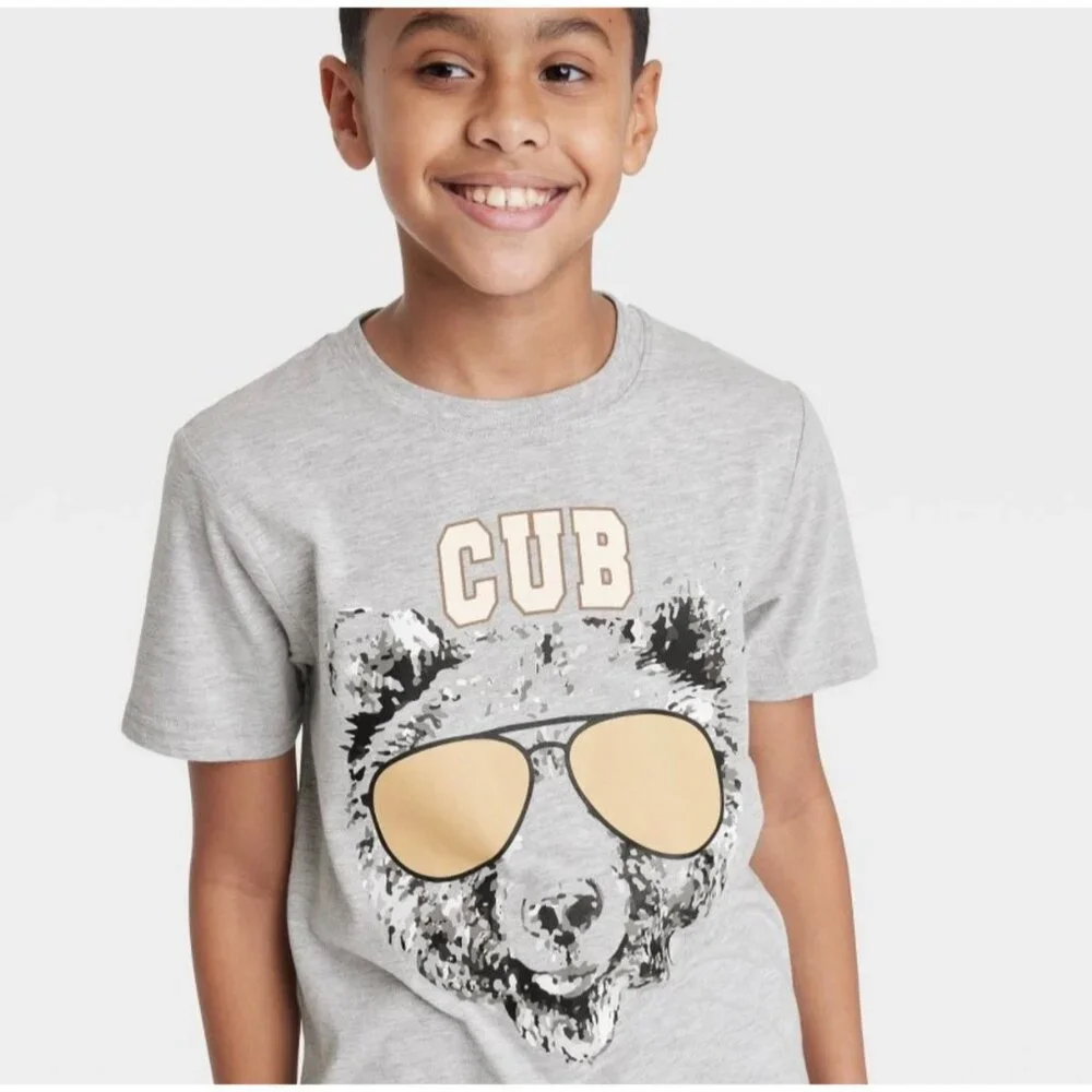 'Cub' graphic unisex tee by Well Worn NEW WITH TAGS